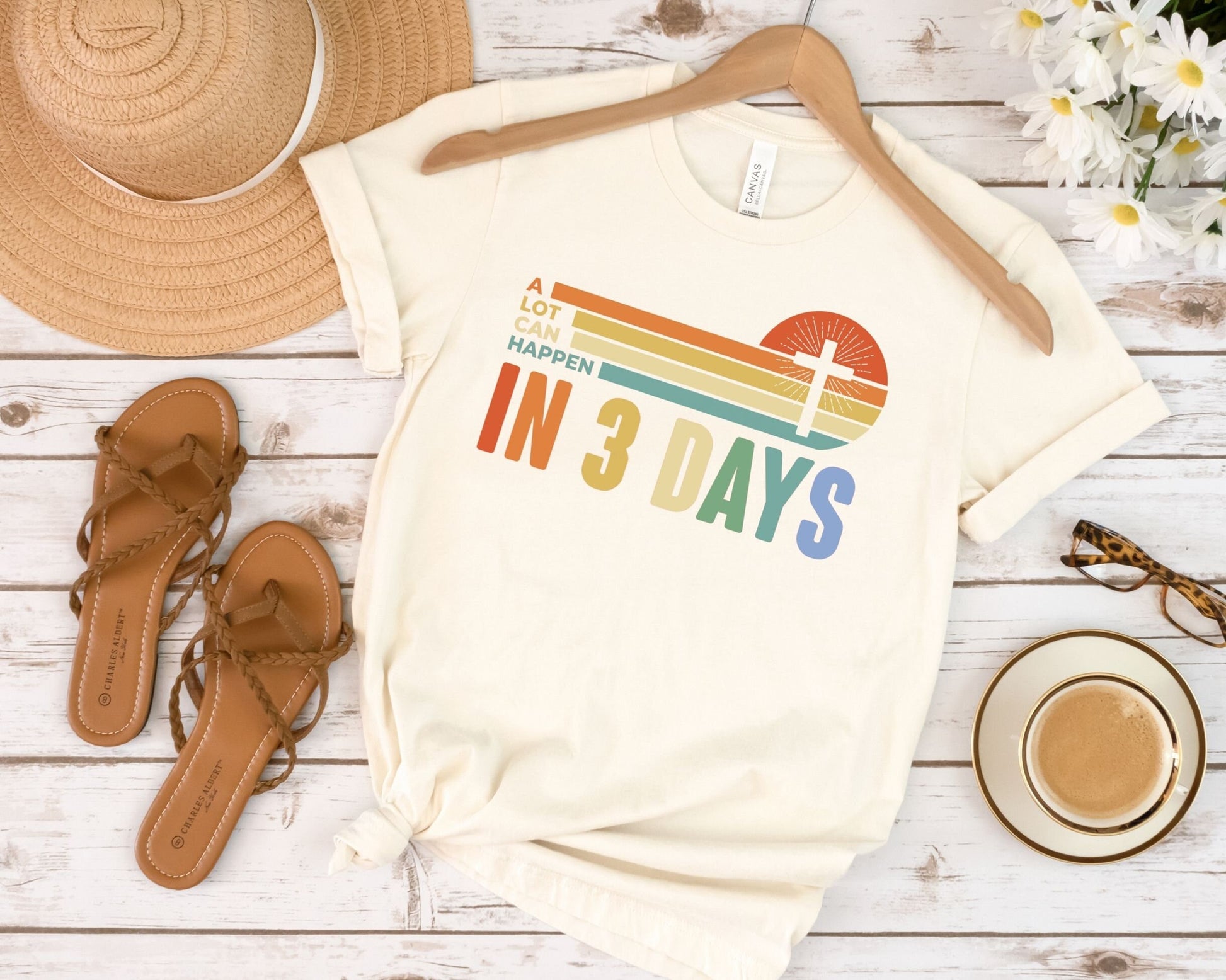 A Lot Can Happen in 3 Days dtf, Ready to Press, T-shirt Transfers, Heat Transfer, Direct to Film, Easter shirt dtf, He is Risen dtf