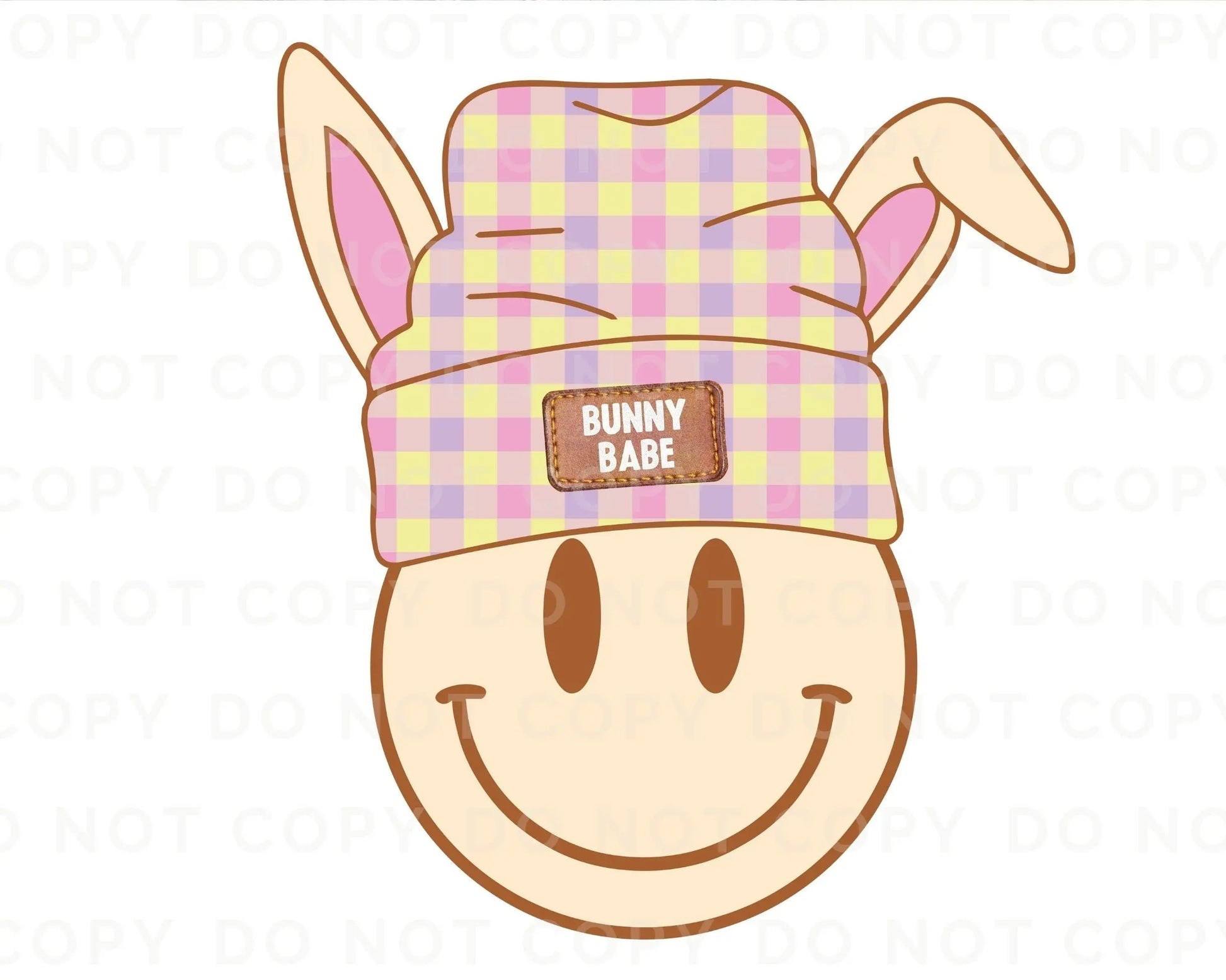Easter Bunny Babe dtf Transfers, Ready to Press, T-shirt Transfers, Heat Transfer, Direct to Film, Easter Bunny Babe dtf, Smiley Easter