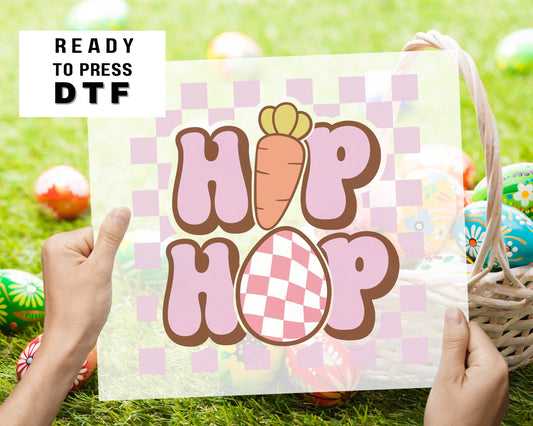 Hip Hop dtf, Hip Hop Easter Tshirt Transfer, Happy Easter, Hoppy Easter, Ready to Press, T-shirt Transfers, dtf, girl easter shirt dtf