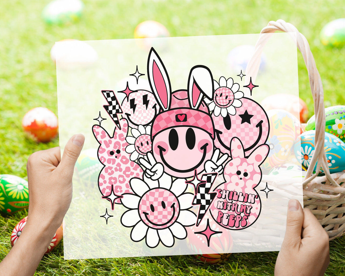 Chillin' With My Peeps dtf Transfers | Ready to Press | T-shirt Transfers | Heat Transfer | Direct to Film | Easter shirt dtf