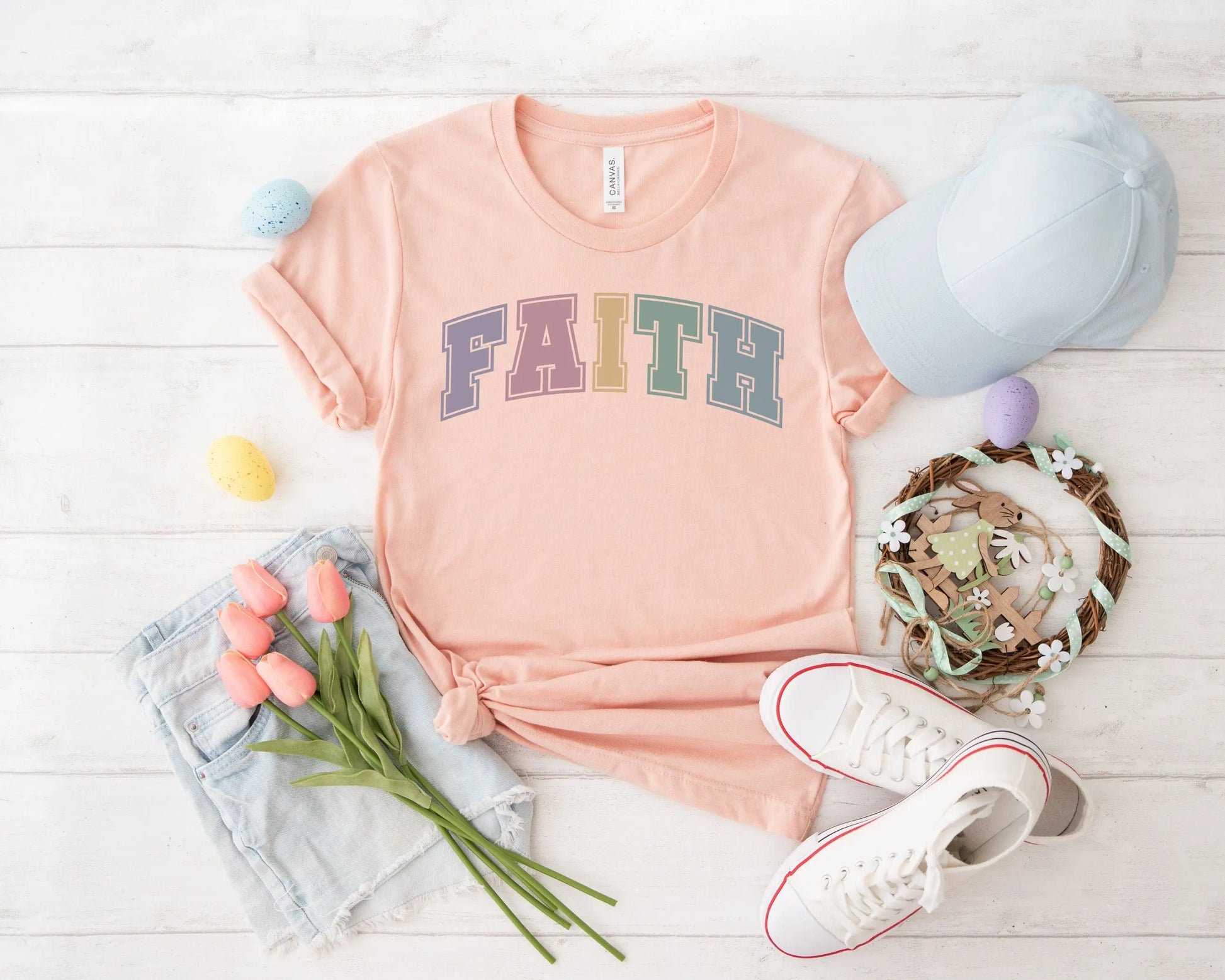 Easter DTF Transfer | Easter Direct to Film Transfers | Ready to Press Heat Transfer Designs | T-shirt Transfers | Pastel Faith dtf