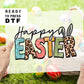 Happy Easter DTF Transfer, Ready to Press, Shirt Transfers, Heat Transfer, Direct to Film, Easter Direct to Film, Leopard, Bunny Ears