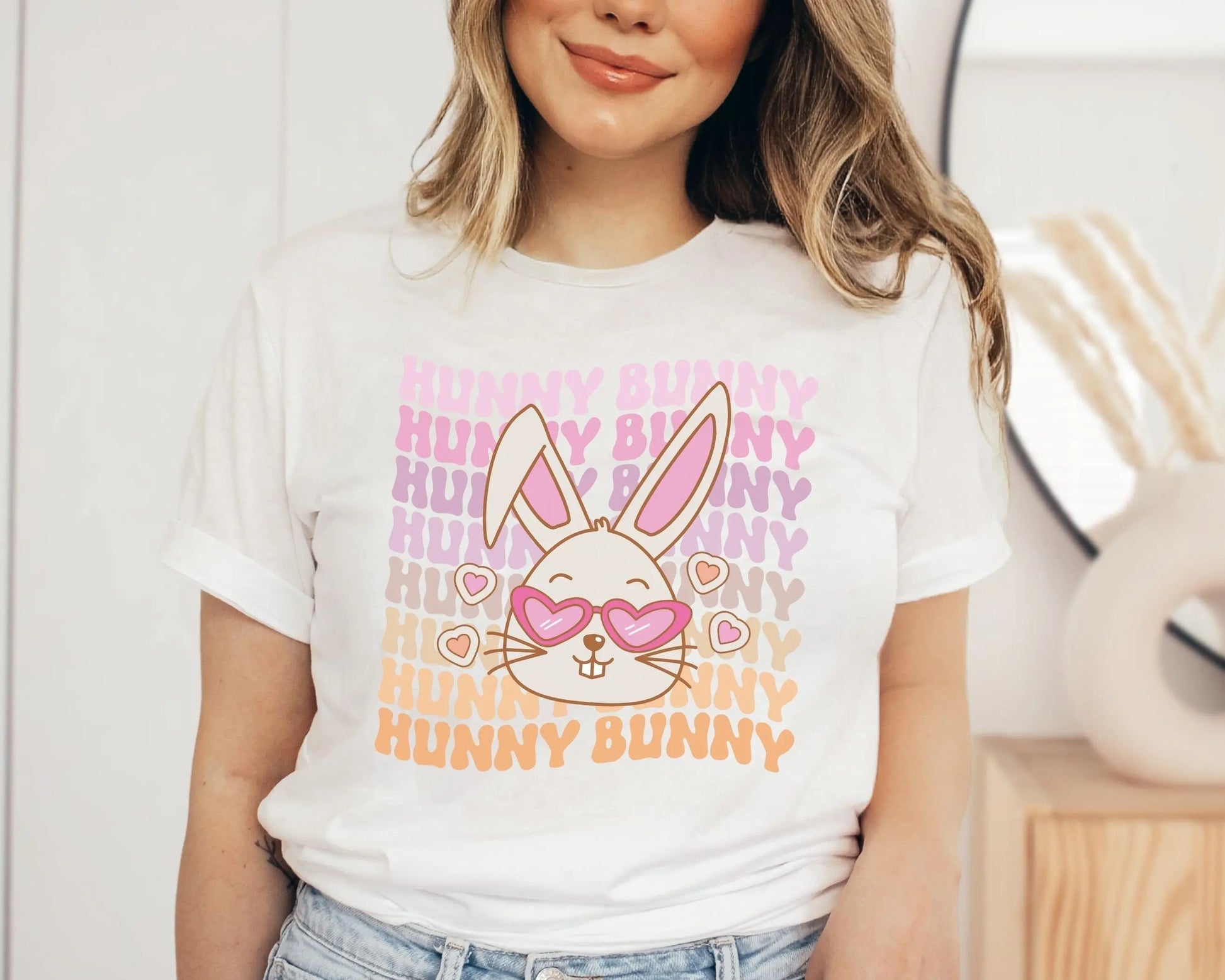 Easter Hunny Bunny DTF, Ready to Press, T-shirt Transfers, Heat Transfer, Direct to Film, Retro Easter, Hunny Bunny, Easter shirt dtf,