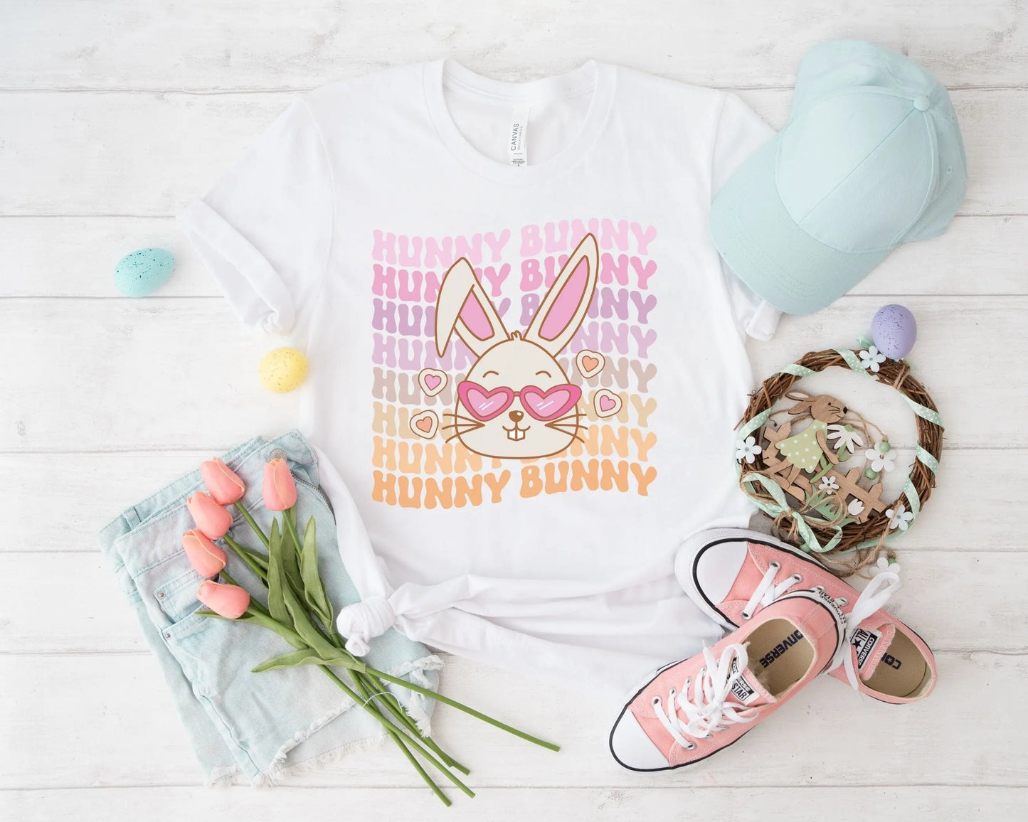 Easter Hunny Bunny DTF, Ready to Press, T-shirt Transfers, Heat Transfer, Direct to Film, Retro Easter, Hunny Bunny, Easter shirt dtf,