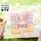 Easter Hunny Bunny DTF, Ready to Press, T-shirt Transfers, Heat Transfer, Direct to Film, Retro Easter, Hunny Bunny, Easter shirt dtf,