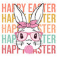 Happy Easter Stacked Bunny Rabbit dtf, Ready to Press, T-shirt Transfers, Heat Transfer, Direct to Film, Retro Easter, Groovy Hunny Bunny