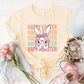 Happy Easter Stacked Bunny Rabbit dtf, Ready to Press, T-shirt Transfers, Heat Transfer, Direct to Film, Retro Easter, Groovy Hunny Bunny