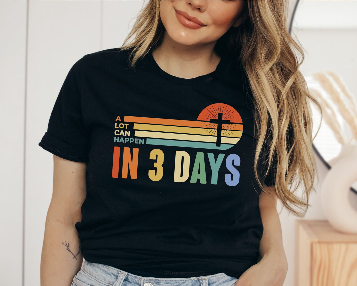 A Lot Can Happen in 3 Days dtf, Ready to Press, T-shirt Transfers, Heat Transfer, Direct to Film, Easter shirt dtf, He is Risen dtf