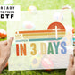 A Lot Can Happen in 3 Days dtf, Ready to Press, T-shirt Transfers, Heat Transfer, Direct to Film, Easter shirt dtf, He is Risen dtf