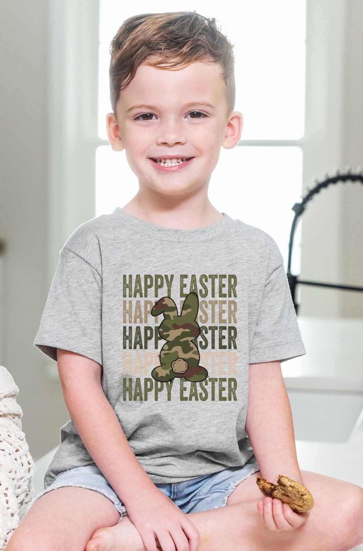 Easter Bunny Rabbit Stacked Camo dtf Transfers, Ready to Press, T-shirt Transfers, Heat Transfer, Direct to Film, dtf, boy easter shirt dtf