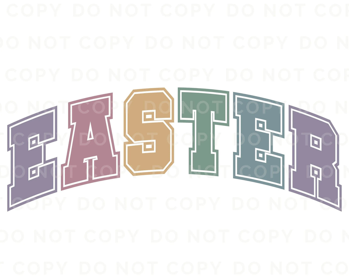 Easter DTF Transfer | Easter Direct to Film Transfers | Ready to Press Heat Transfer Designs | T-shirt Transfers | Pastel Easter dtf