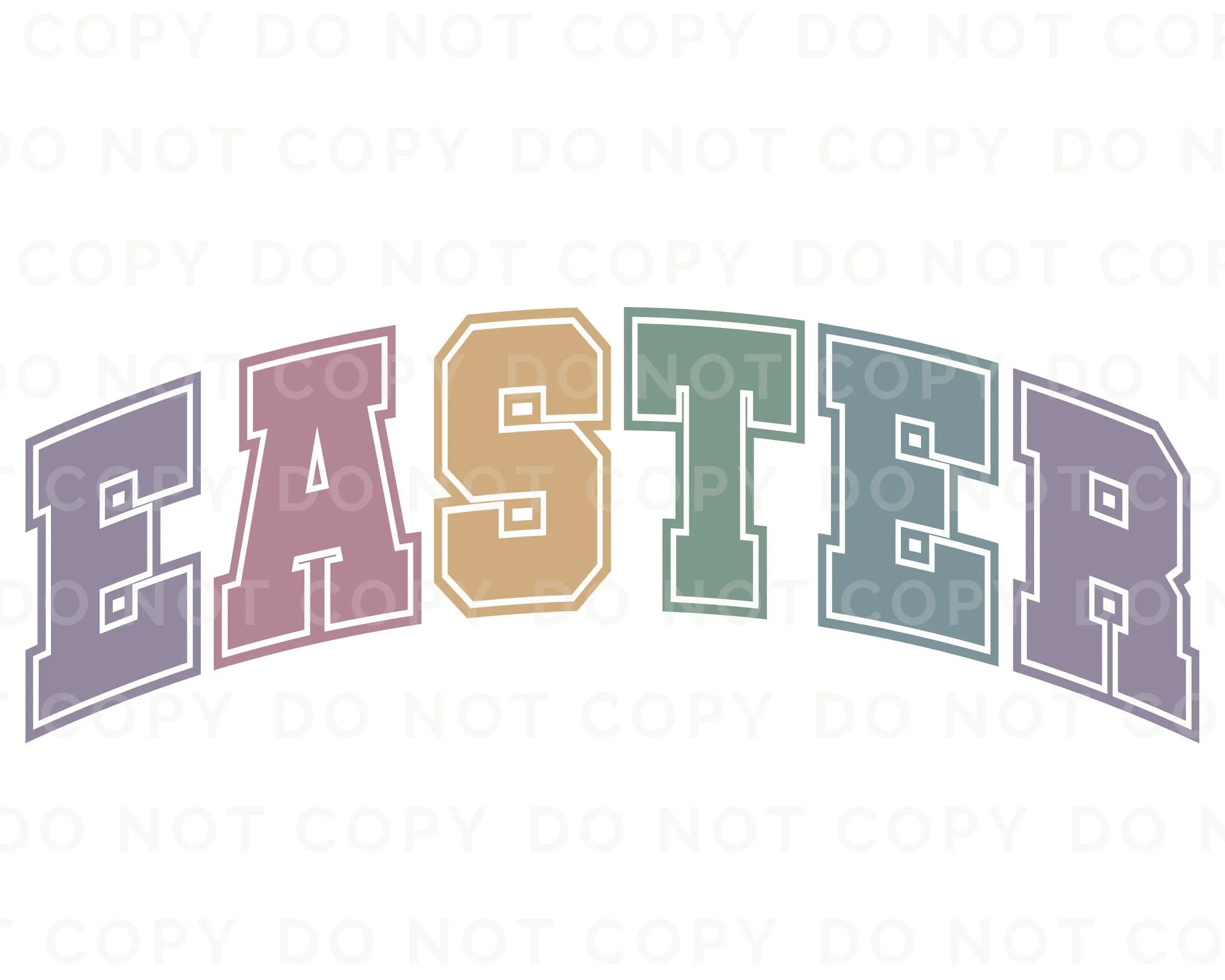 Easter DTF Transfer | Easter Direct to Film Transfers | Ready to Press Heat Transfer Designs | T-shirt Transfers | Pastel Easter dtf
