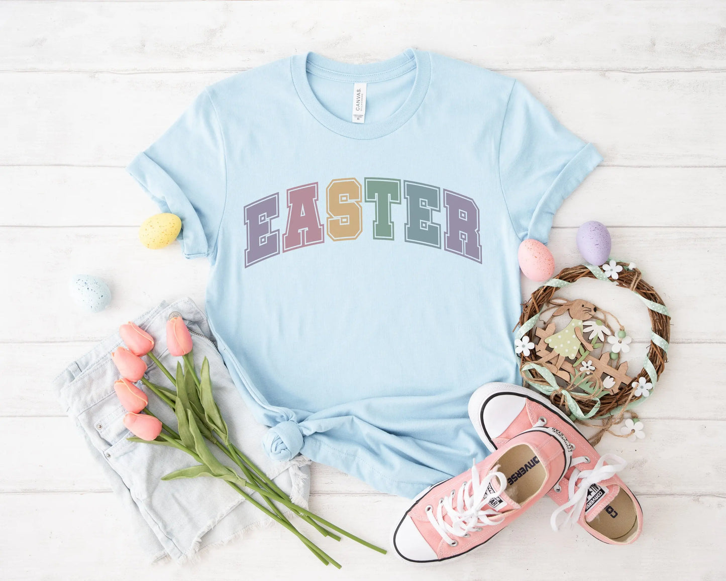 Easter DTF Transfer | Easter Direct to Film Transfers | Ready to Press Heat Transfer Designs | T-shirt Transfers | Pastel Easter dtf