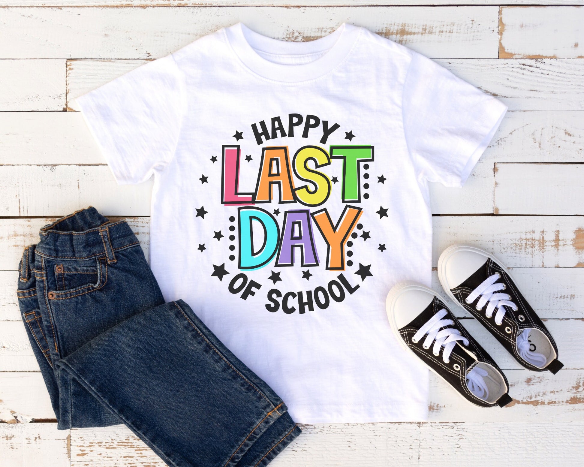 Happy Last Day of School dtf, Heat Transfer, Ready to Press, Direct to Film, School graduation dtf, Teacher Last Day T-shirt Transfer