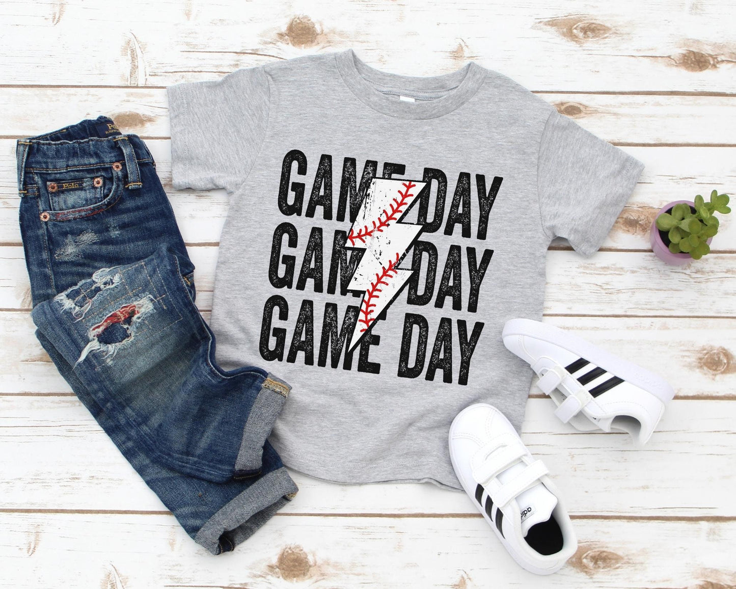 Baseball Game Day Stacked Lightning Bolt DTF transfer, Baseball Mom tshirt Transfer, Baseball dtf, Ready to Press, Direct to Film