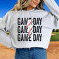 Baseball Game Day Stacked Lightning Bolt DTF transfer, Baseball Mom tshirt Transfer, Baseball dtf, Ready to Press, Direct to Film