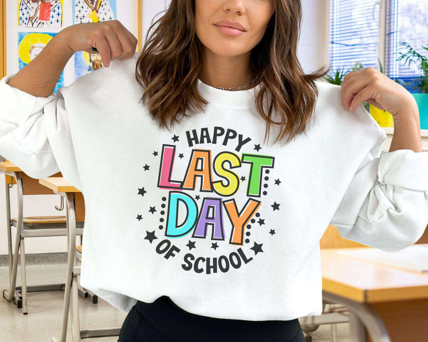 Happy Last Day of School dtf, Heat Transfer, Ready to Press, Direct to Film, School graduation dtf, Teacher Last Day T-shirt Transfer