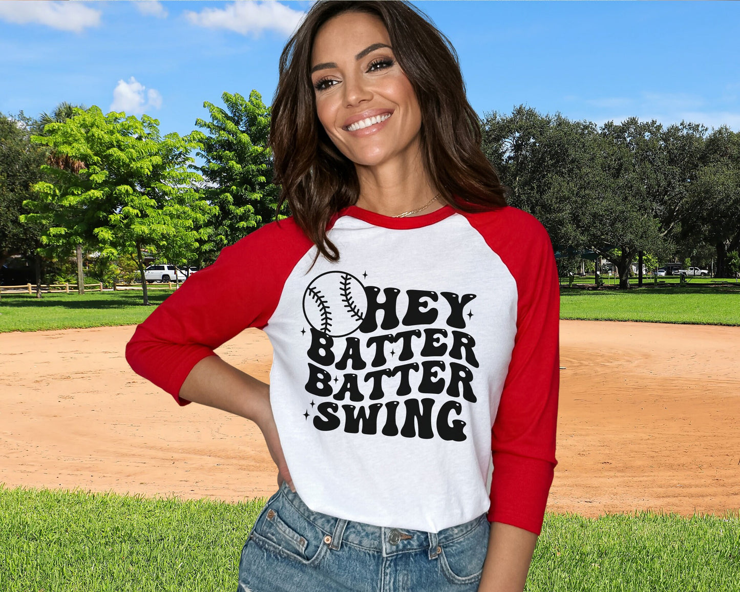 Hey Batter Batter Swing DTF transfer, Baseball Mom Shirt Transfer, Baseball dtf, Ready to Press, Direct to Film