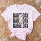 Baseball Game Day Stacked Lightning Bolt DTF transfer, Baseball Mom tshirt Transfer, Baseball dtf, Ready to Press, Direct to Film