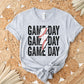 Baseball Game Day Stacked Lightning Bolt DTF transfer, Baseball Mom tshirt Transfer, Baseball dtf, Ready to Press, Direct to Film