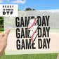 Baseball Game Day Stacked Lightning Bolt DTF transfer, Baseball Mom tshirt Transfer, Baseball dtf, Ready to Press, Direct to Film