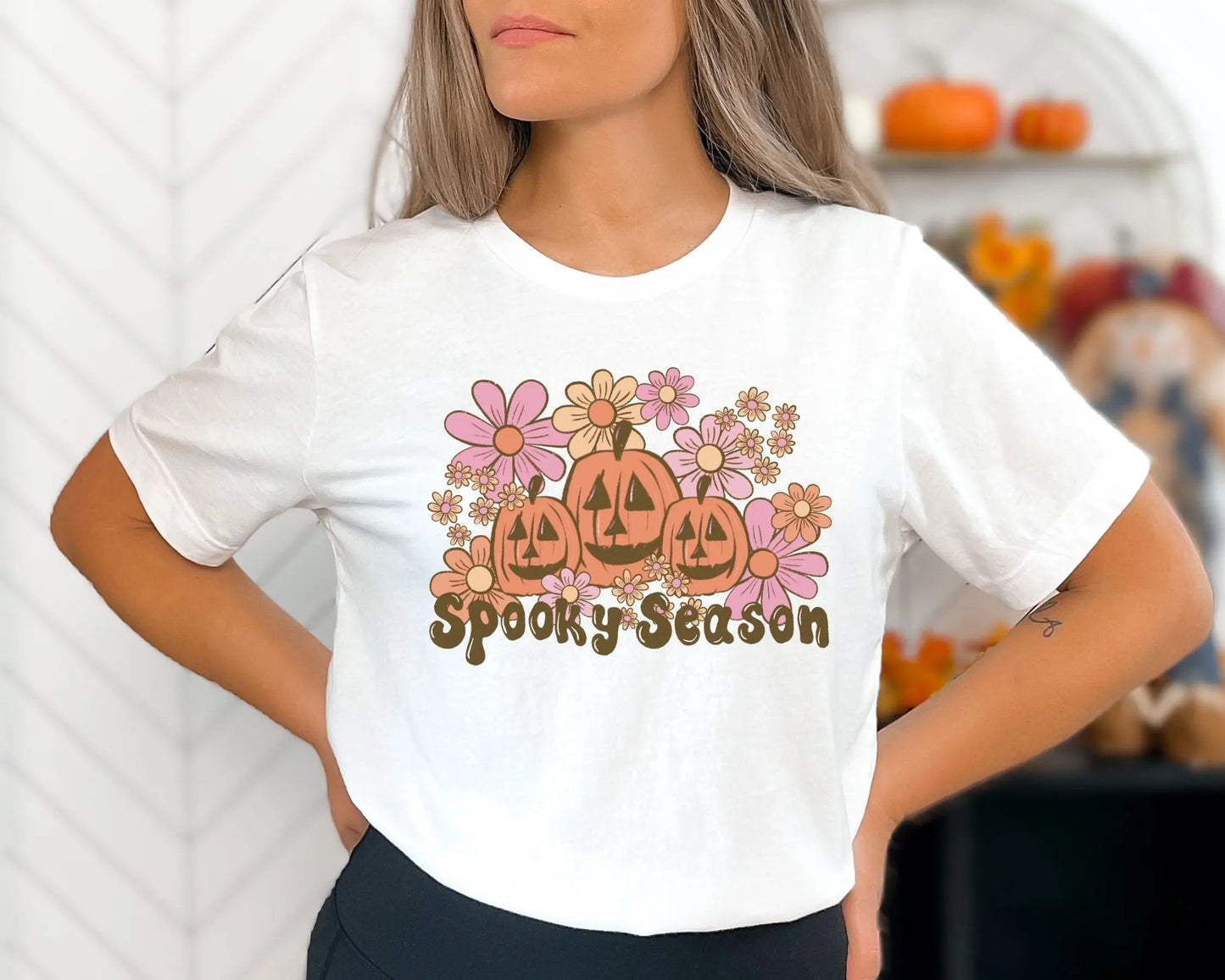 DTF Transfers, Ready to Press, T-shirt Transfers, Heat Transfer, Direct to Film, Fall Transfer, Halloween, Pumpkins, Flowers, Spooky Season