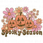 DTF Transfers, Ready to Press, T-shirt Transfers, Heat Transfer, Direct to Film, Fall Transfer, Halloween, Pumpkins, Flowers, Spooky Season