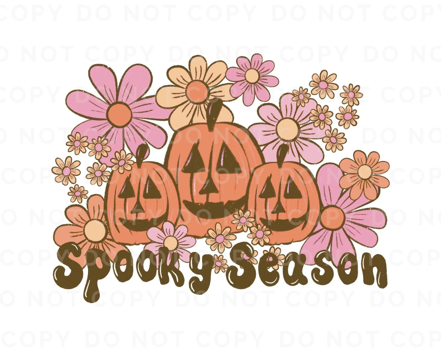DTF Transfers, Ready to Press, T-shirt Transfers, Heat Transfer, Direct to Film, Fall Transfer, Halloween, Pumpkins, Flowers, Spooky Season