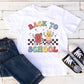 Retro Back to School dtf, First Day of School, Heat Transfer, Ready to Press, Direct to Film, Teacher Shirt Transfer, Pencil, Book