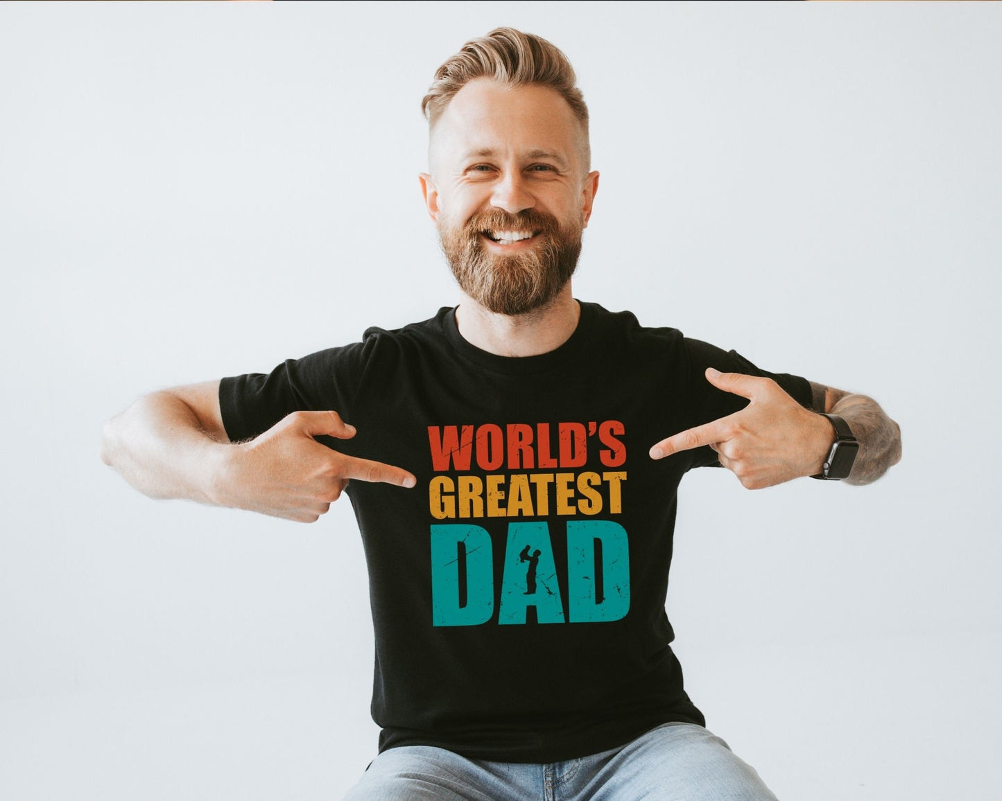 World's Greatest Dad DTF Transfers, T-shirt Transfers, Heat Transfer, Direct to Film, Ready to Press, Father’s Day, Dad's Birthday gift
