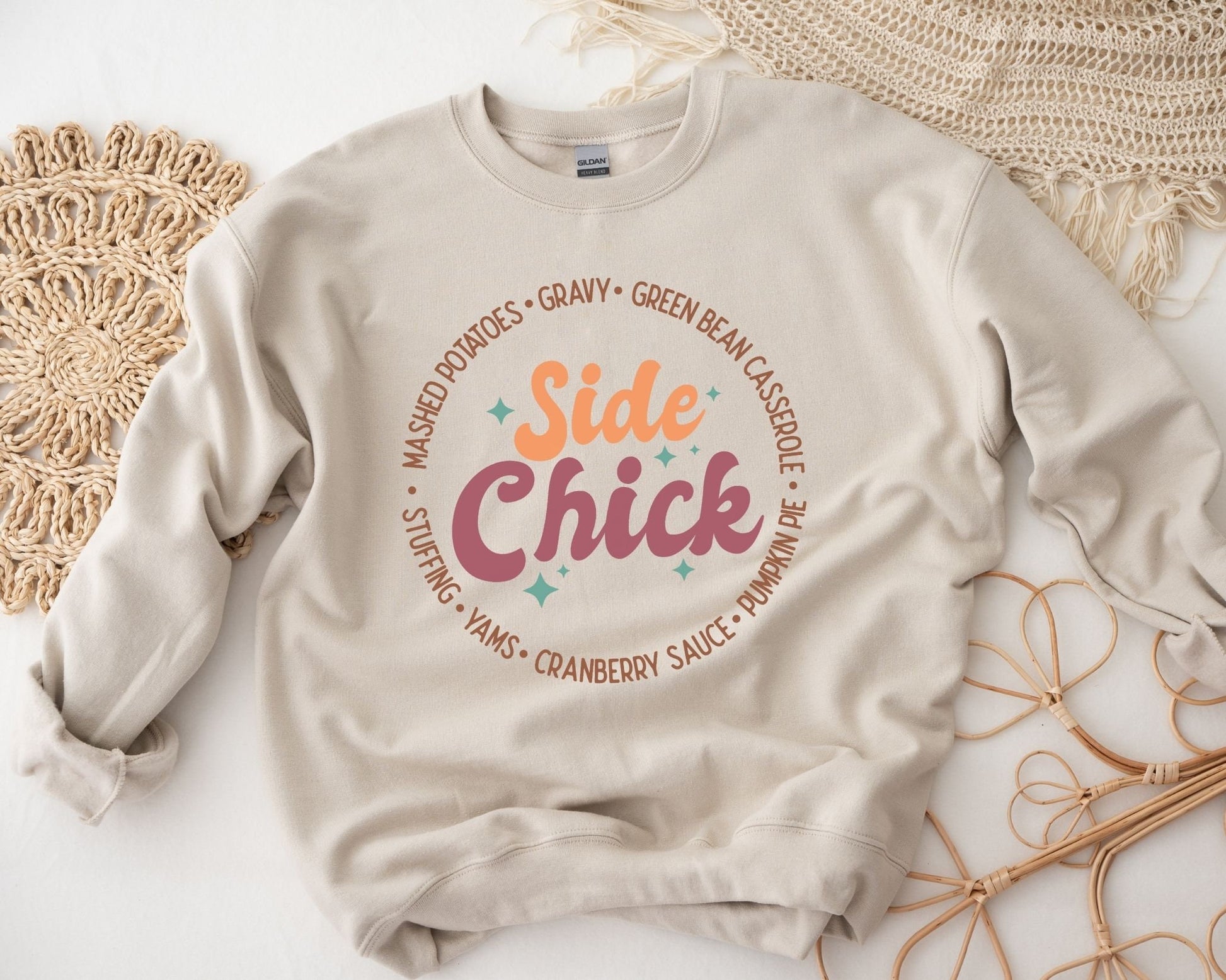 Thanksgiving DTF Transfers, Ready to Press, T-shirt Transfers, Heat Transfer, Direct to Film, Fall Transfer, Gravy, Pumpkin Pie, Side Chick