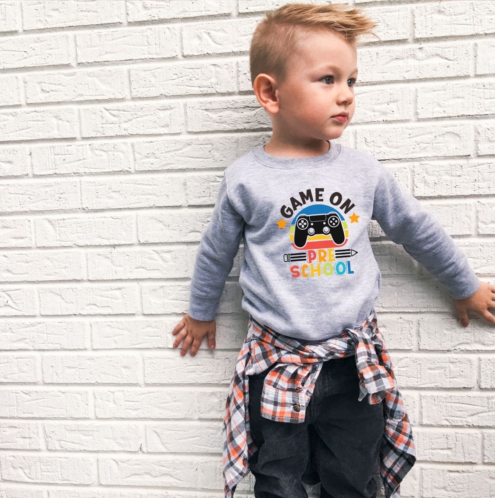 DTF Transfer, First Day of School, Heat Transfer, Ready to Press, Direct to Film, Video Game, Remote Controller, Game On Preschool