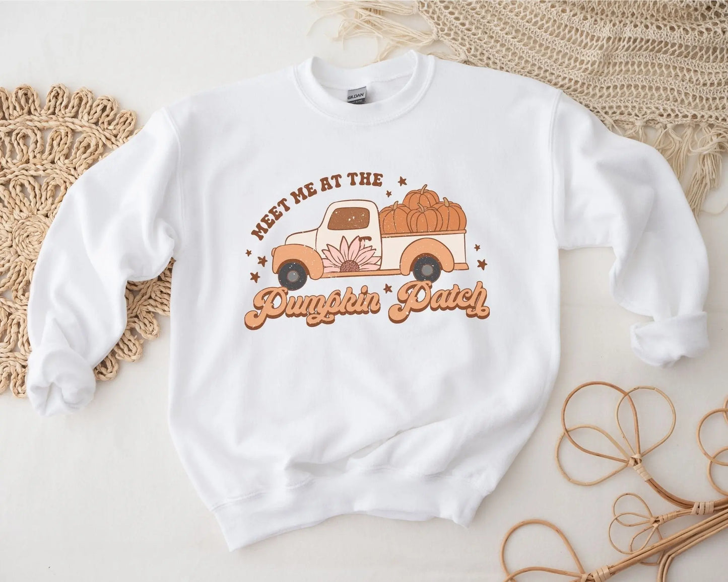 DTF Transfers, Ready to Press, T-shirt Transfers, Heat Transfer, Direct to Film, Fall Transfer, Vintage Truck, Meet Me At The Pumpkin Patch
