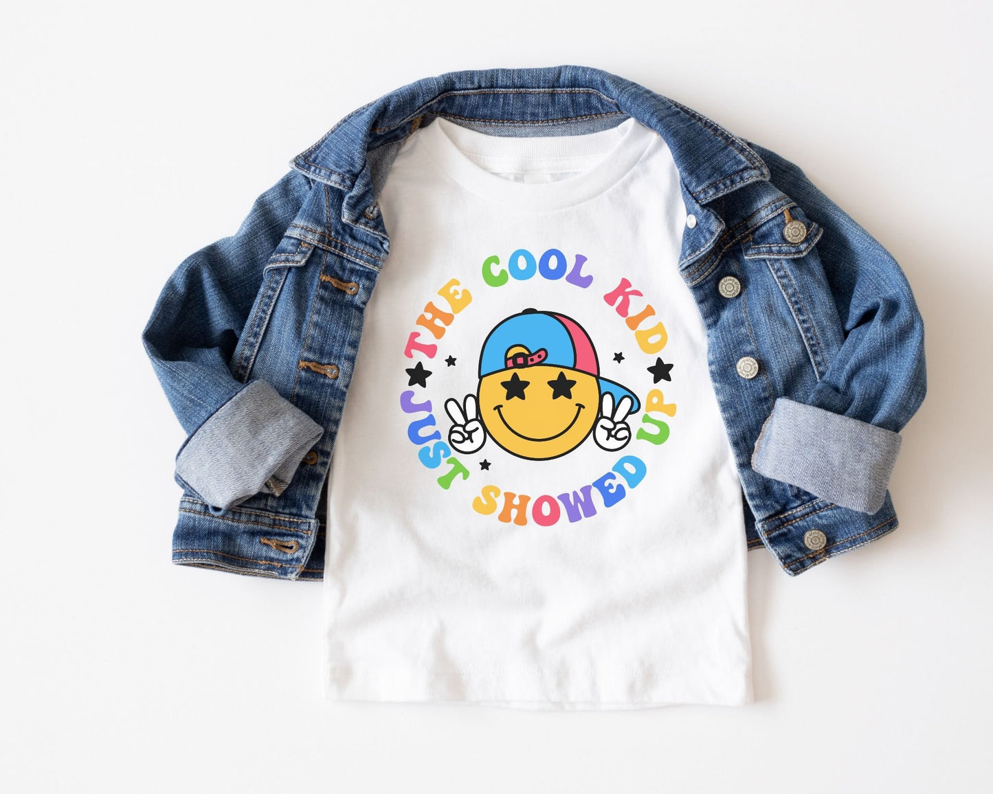 DTF transfer, First Day of School, Heat Transfer, Ready to Press, Direct to Film, Smiley Face, Back to School, The Cool Kid Just Showed Up