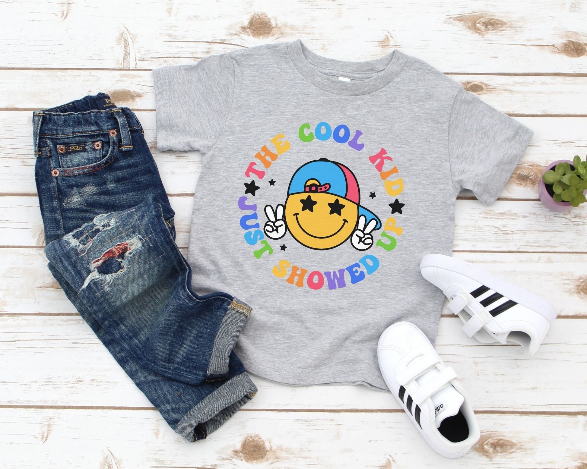 DTF transfer, First Day of School, Heat Transfer, Ready to Press, Direct to Film, Smiley Face, Back to School, The Cool Kid Just Showed Up