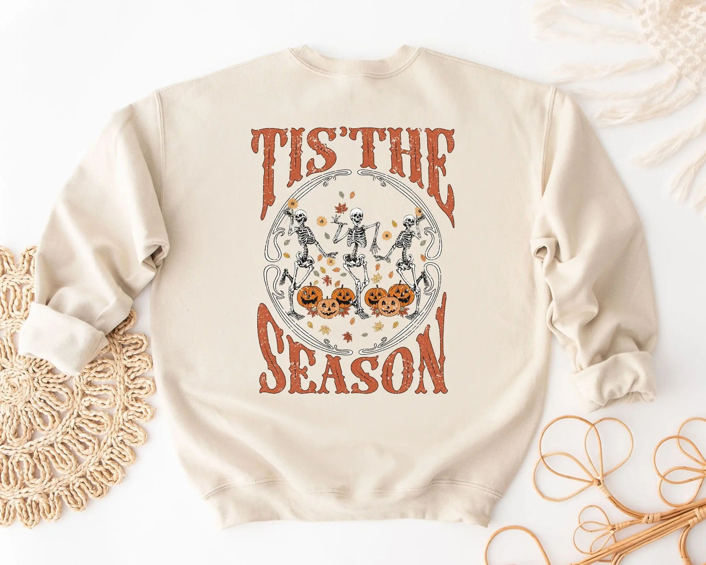 DTF Transfers, Ready to Press, T-shirt Transfers, Heat Transfer, Direct to Film, Custom Transfers, Halloween, Tis the Season Skeletons