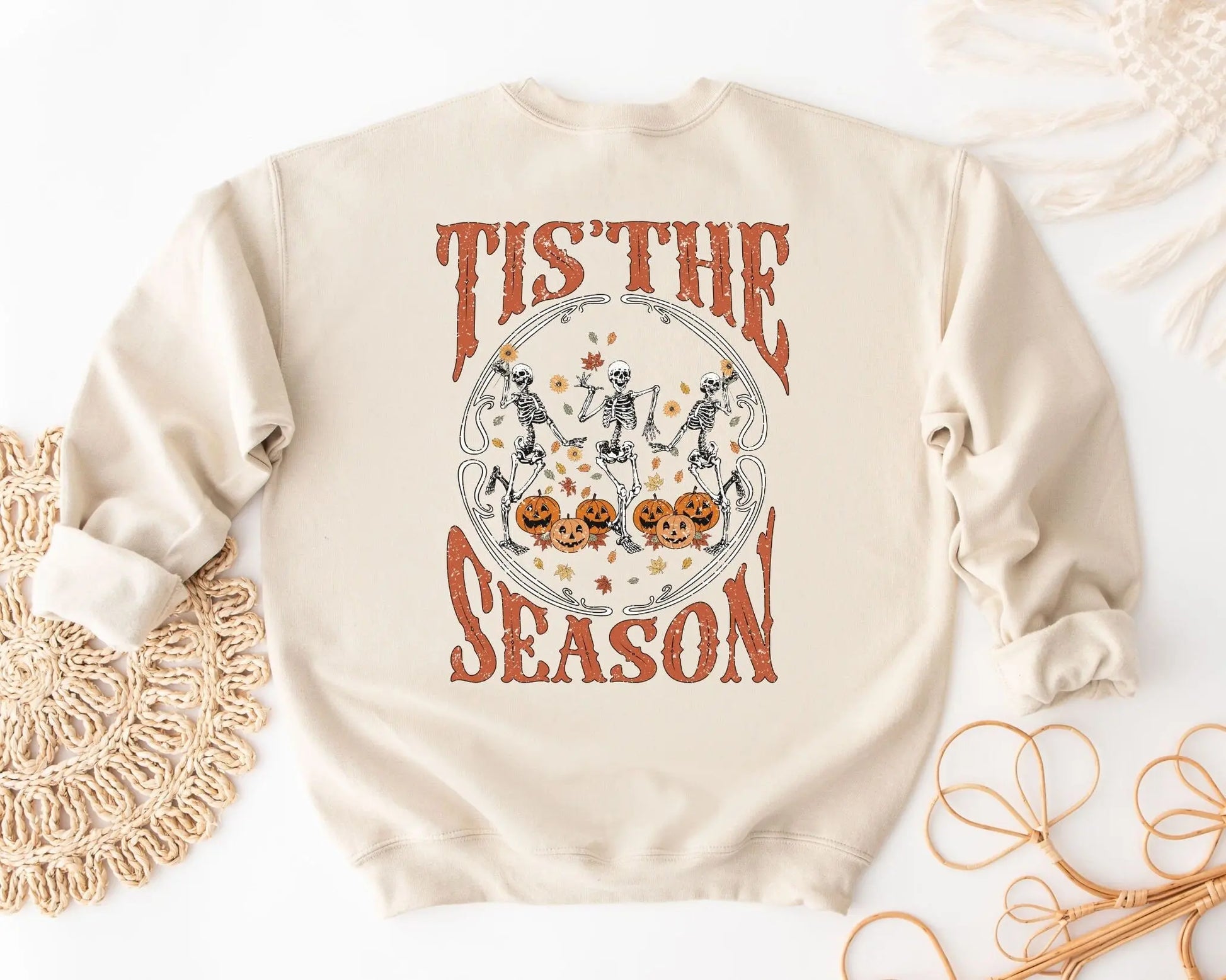 DTF Transfers, Ready to Press, T-shirt Transfers, Heat Transfer, Direct to Film, Custom Transfers, Halloween, Tis the Season Skeletons