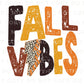 DTF Transfers, Ready to Press, T-shirt Transfers, Heat Transfer, Direct to Film, Custom Transfers, Fall Vibes Leopard Lightening Bolt