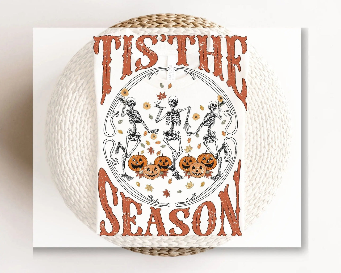 DTF Transfers, Ready to Press, T-shirt Transfers, Heat Transfer, Direct to Film, Custom Transfers, Halloween, Tis the Season Skeletons