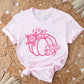 DTF Transfers, Ready to Press, T-shirt Transfers, Heat Transfer, Direct to Film, Custom Transfers, Halloween, Fall, Pink Floral Pumpkin