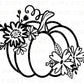 DTF Transfers, Ready to Press, T-shirt Transfers, Heat Transfer, Direct to Film, Custom Transfers, Halloween, Fall, Floral Pumpkin