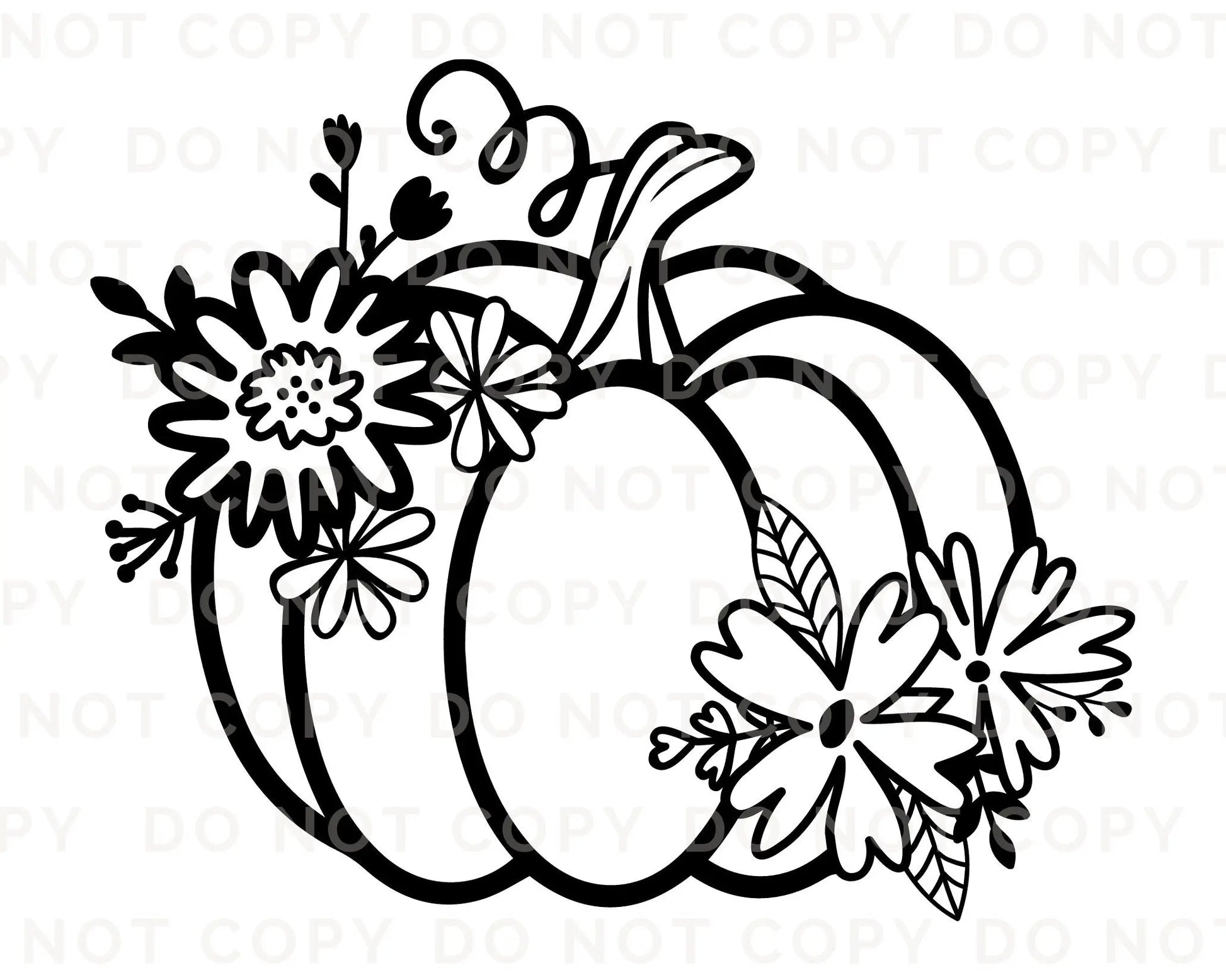 DTF Transfers, Ready to Press, T-shirt Transfers, Heat Transfer, Direct to Film, Custom Transfers, Halloween, Fall, Floral Pumpkin