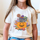 DTF Transfers, Ready to Press, T-shirt Transfers, Heat Transfer, Direct to Film, Custom Transfers, Halloween, Cute Cat in Pumpkin with Candy