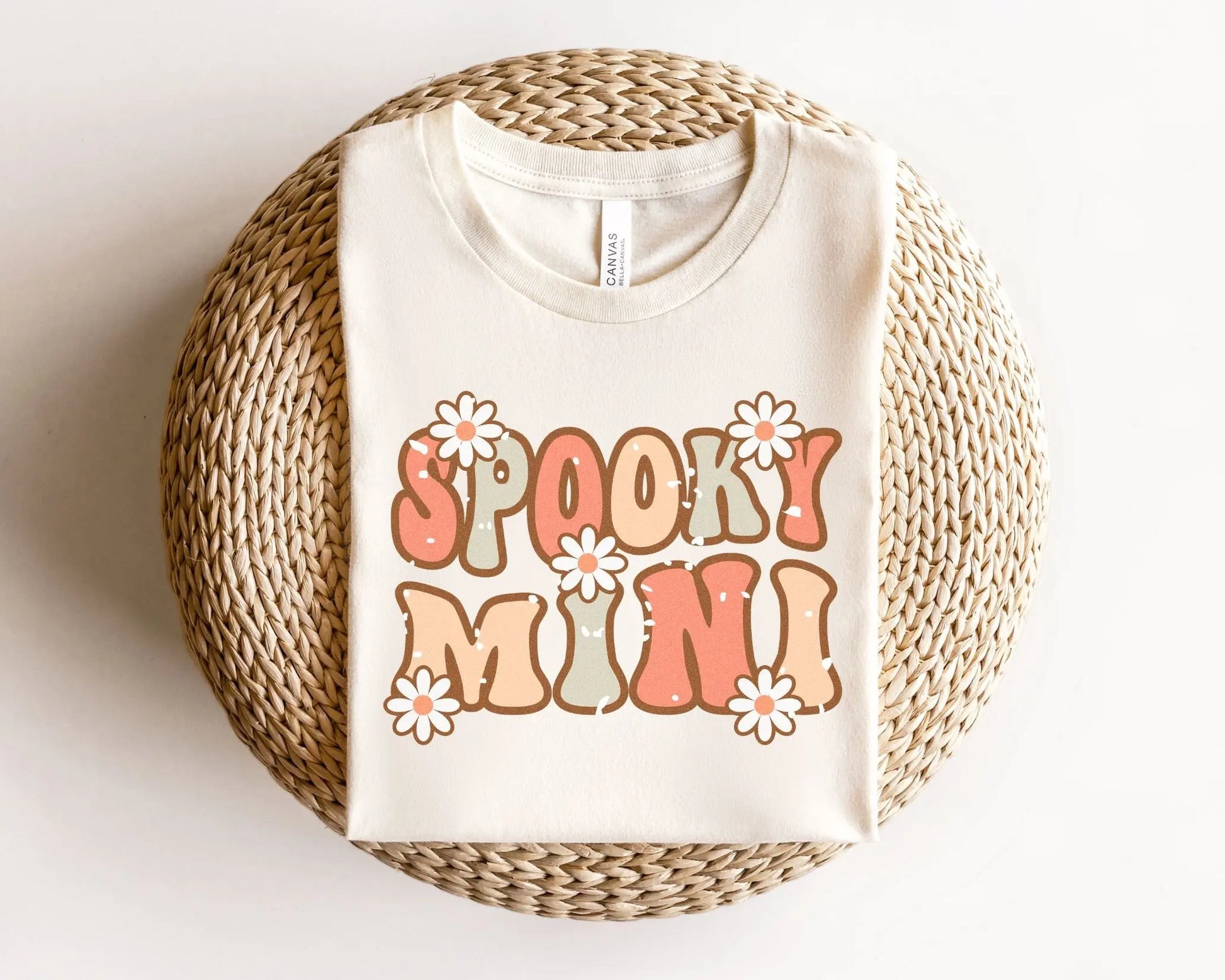 DTF Transfers, Ready to Press, T-shirt Transfers, Heat Transfer, Direct to Film, Halloween, Matching, Mommy and Me, Spooky Mini with Daisies