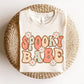 DTF Transfers, Ready to Press, T-shirt Transfers, Heat Transfer, Direct to Film, Custom Transfers, Halloween, Fall, Spooky Babe with Daisies