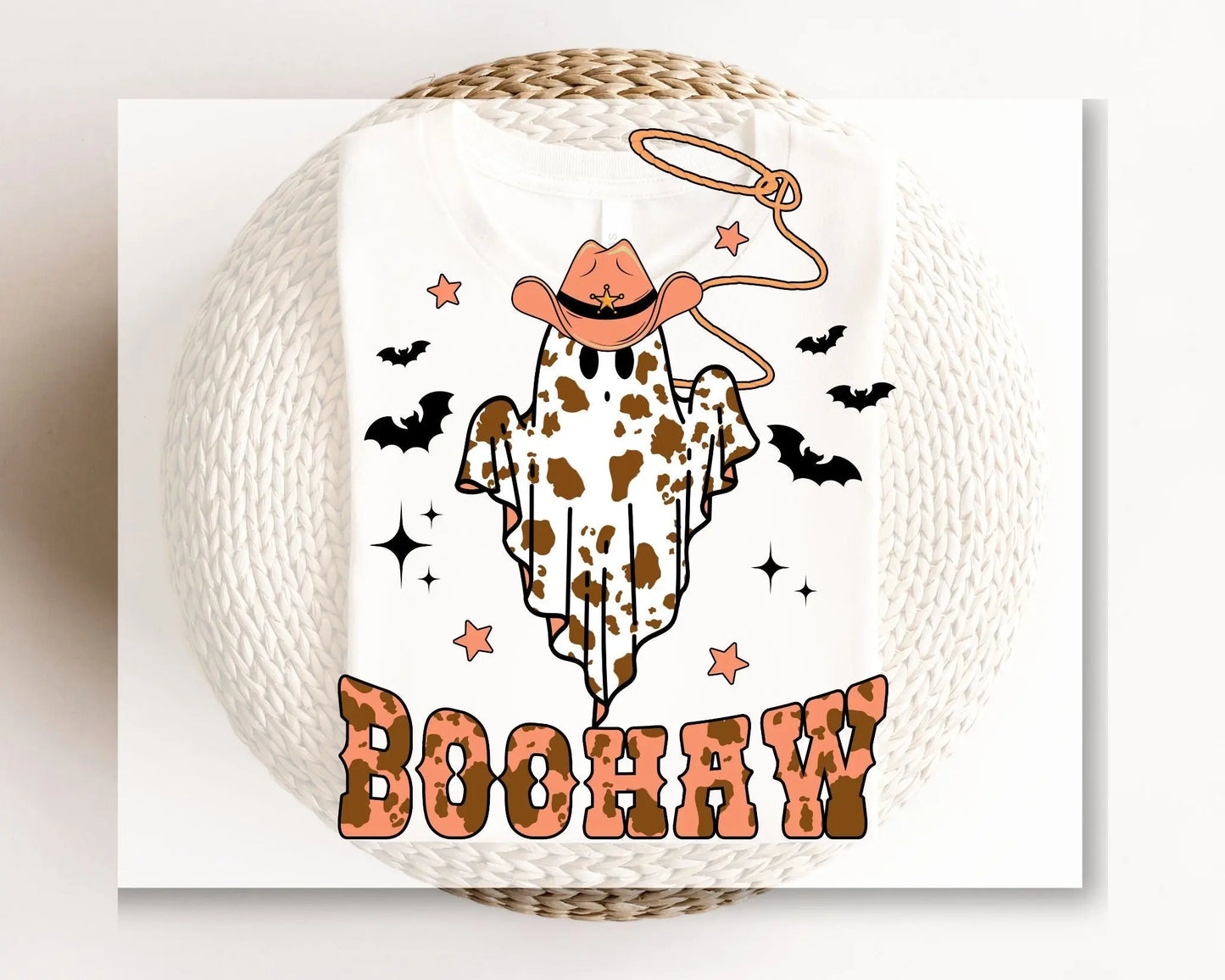 DTF Transfers, Ready to Press, T-shirt Transfers, Heat Transfer, Direct to Film, Custom Transfers, Halloween, Fall, Western, Cowgirl Ghost