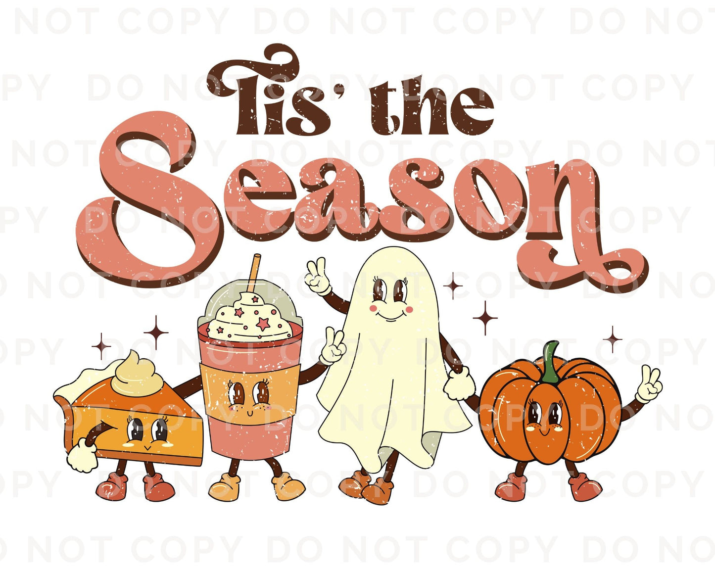 DTF Transfers, Ready to Press, T-shirt Transfers, Heat Transfer, Direct to Film, Custom Transfers, Tis the Season Halloween Friends