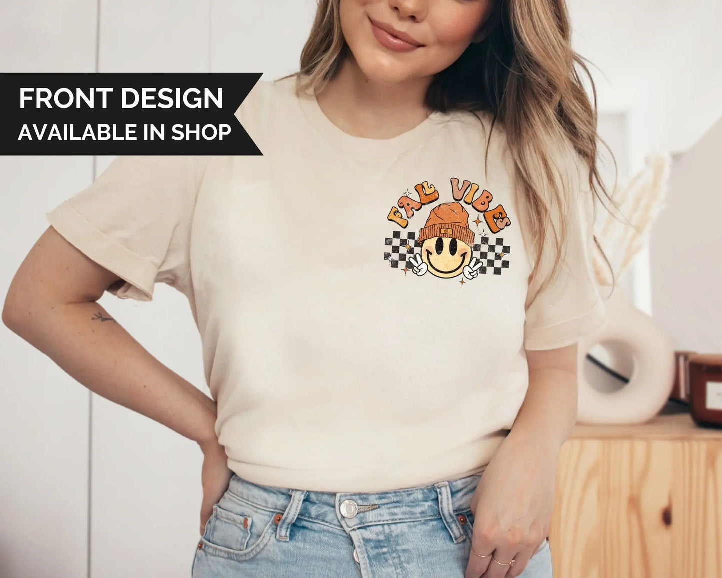 DTF Transfers, Ready to Press, T-shirt Transfers, Heat Transfer, Direct to Film, Custom Transfers, Retro Fall Vibes Smiley Face Collage
