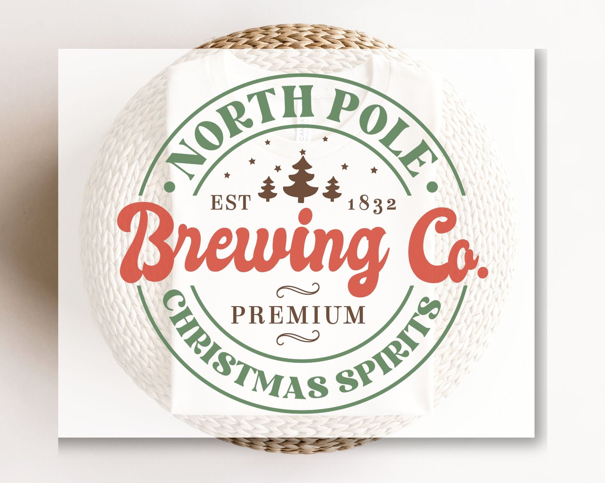 DTF Transfers, Ready to Press, T-shirt Transfers, Heat Transfer, Direct to Film, Christmas, Holiday, Spirits, North Pole Brewing Company