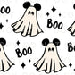 Halloween UV DTF Libbey 16oz Cup Wrap Sticker, Ready to Ship, Direct to Film, Glass Can, Fall, Permanent, Boo, Mouse Ghost